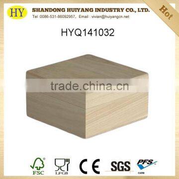 FSC custom natural wooden tea box