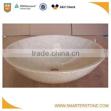 Wholesale cream travertine bathroom wash basins