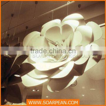 Customized PVC White Flowers Window Display photo-4
