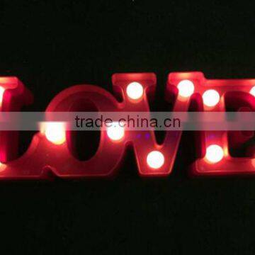 LOVE Light up letters for wedding decoration