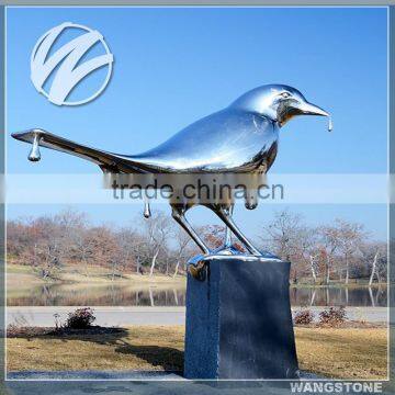 Stainless Steel Metal Oriole Bird Sculpture