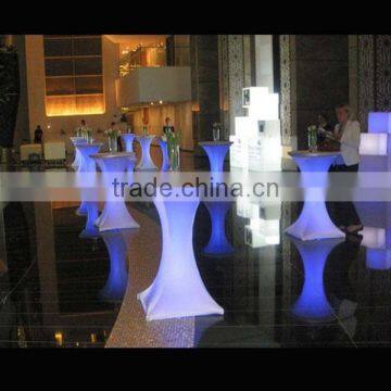 2017Hot led Fashionable Big Party Exhibition Glowing Led Cocktail Table