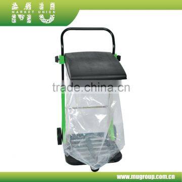 80L Multi-function garden rubbish cart with plastic bag, Waste cart, TROLLEY WHEELIE RUBBISH BIN TRUCK DISPOSAL BAG