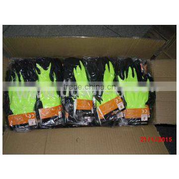 Comfort Nylon With Black Natural Latex Safety Gloves photo-2