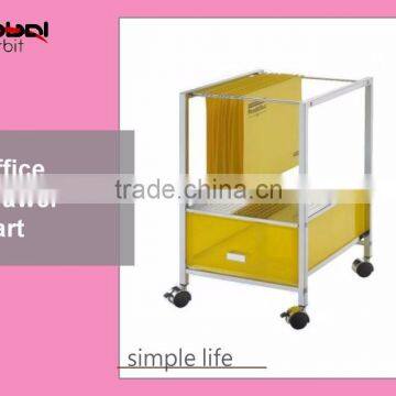 Rolling Office File Documents Holder With KD Drawer Organizer Trolley Cart photo-5
