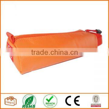 Tarpaulin Name Tag Small Pencil Case Pouch (Orange)