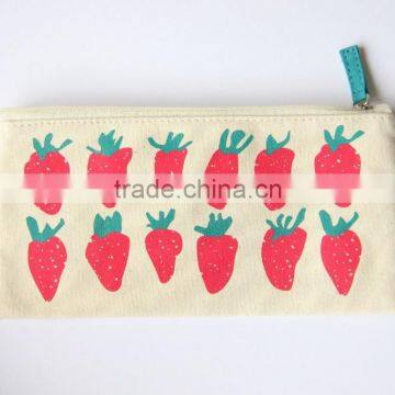 Strawberry Print Ladies Toiletry Handbag Cosmetic Cotton Case Bag Organiser Bag photo-4