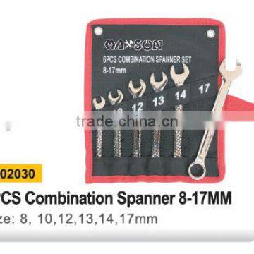 YF141 6PCS 8-17MM combination spanner set