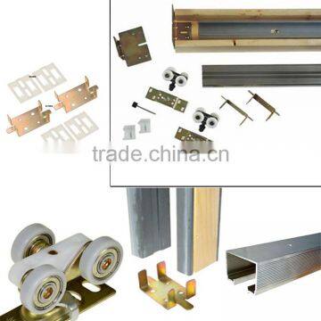 Standard Size Heavy Duty Hanger Steel Wrapped Splits Studs Track Pocket Door Frame Kits photo-2