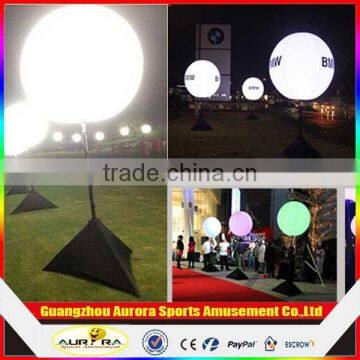 Customized inflatable led balloon/inflatable stand light balloon with factory lower price