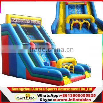 Double Lane Giant Inflatable water Slide Blue Big Water slides For adult