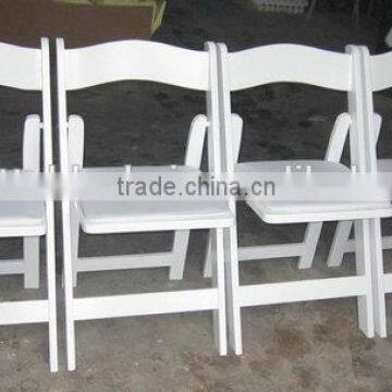 White Wood Folding Chair With Seat for Wedding Party (OH-FC-1868) photo-2
