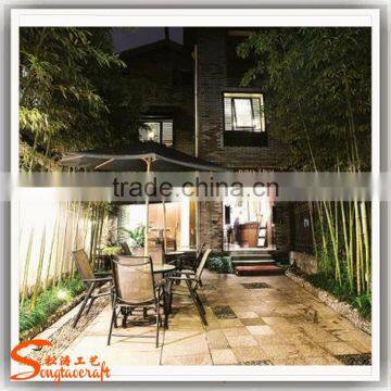 New Style Artificial Green Outdoor Artificial Bamboo Plants Poles Wholesale photo-5