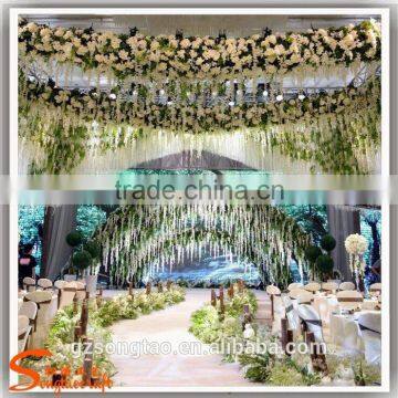 New Design Artificial Silk Hydrangea Rose Flower Wall for Wedding Backdrop Decor, Bridal Bouquet photo-3