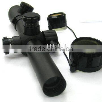 Compact 3.5-10X25E rifle scope red green Mil-Dot Reticle with side attached red laser sight combo