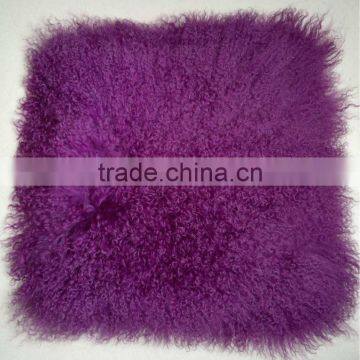 1st quality grade Mongolian lamb fur pillows