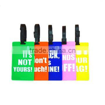 Travel Luggage Baggage for Lady and Men Backpack ID Tag Holder Suitcase Name Tag Labels PVC photo-6