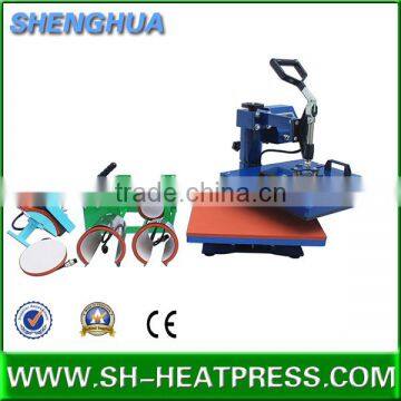 8 in 1 combo heat press machine for sublimation, multifuncation for cap, mug,plate.