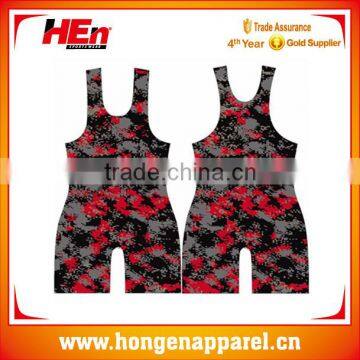 Youth 6xl Wrestling Wear Wrestling Singlet Pattern photo-2