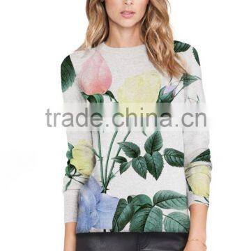Digital Printing Knitted Pullovers Womens Cardigan Sweater photo-5