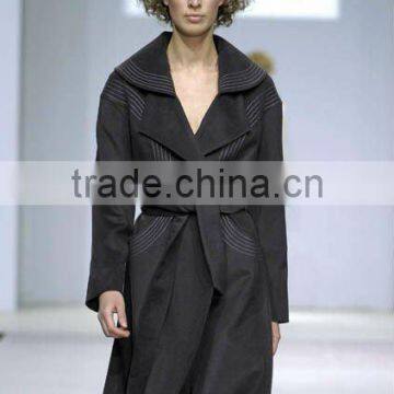 momen's fashion wool cashmere wind coat 084