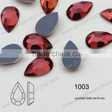 Fancy Flat Back Pear Crystal Stone for Jewelry Element photo-4