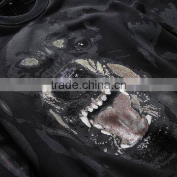 2015 Animal Printing Plain Cotton Crew Long Sleeve t Shirt photo-2