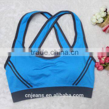GZY 2015 New Design Sexy Girl Sport Seamless Hot Sexy Xxxx Sports Bra photo-3