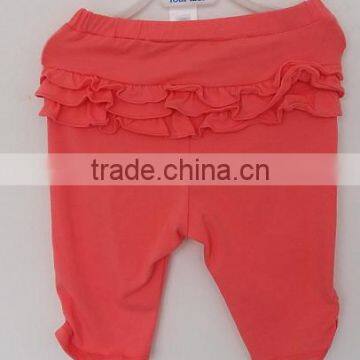 2016 girls embroidered pink color pant for summer