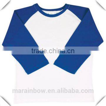 100% Cotton Plain Ladies Baseball Tee 3/4 Raglan Sleeve Baseball T Shirt Contrast 2 Tone Unisex Baseball T-Shirt Wholesale photo-5