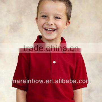 china supplier baby clothes customized ,top quality organic cotton youth polo shirt wholesale