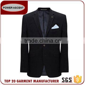 2017 Fashion Style Custom Black Blazer Men Suit Made In China