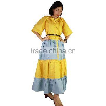 Evening Gowns Dress Fat Summer Cotton Dress Hot Sale