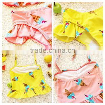 S31353W Factory Wholesale Girls Strap Bikini Swimwear With Flounce photo-3