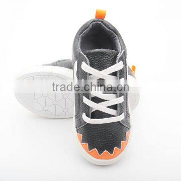 ODM Pattern Leather Wholesale Hard Sole Shoes Kids 2017 photo-3