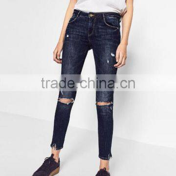 Runwaylover 5296 Hot Sale Ladies Sexy Ripped Sexy Jeans photo-3