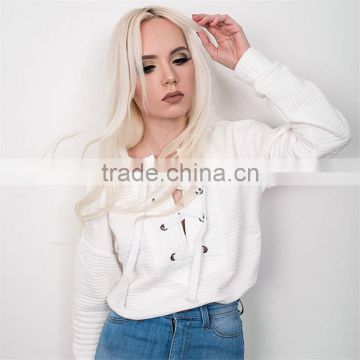 Runwaylover 079 Hot Sale 2017 Ladies Fashion Hoodie With Tie