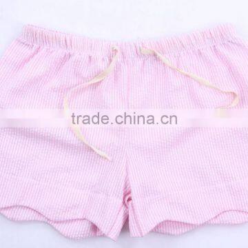 Wholesale Seersucker Scalloped Shorts photo-5