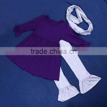 Hot Sale Cotton Women 3 Pcs Sets With The Scarf QL-12