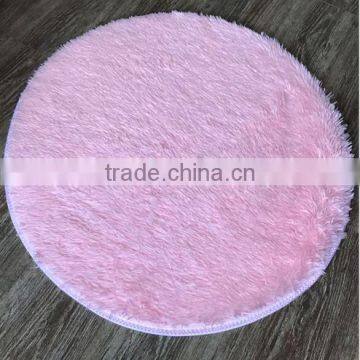 Wholesale custom silk wool round carpet comfortable silk plush leather non-slip living room bedroom mats