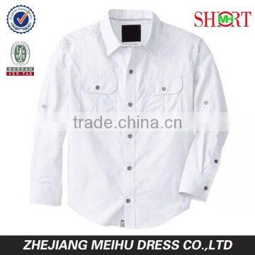2016 Fancy Design Boy's Long Sleeve Roll up Casual Shirt , Kid Shirt photo-4