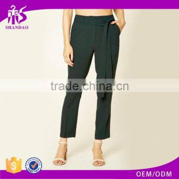 Factory Wholesale OEM Service Brand Quality Plain Fabric Office Lady Pants