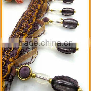 Factory Store High Quality Classic Braid Beaded With Fringe photo-5