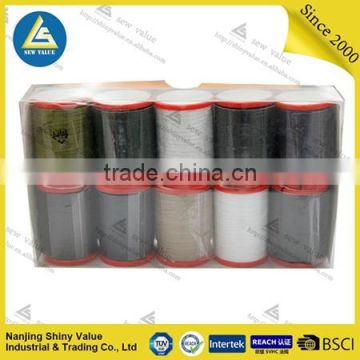 nanjing shinyvalue 2016 hot selling 100% polyester quilting thread