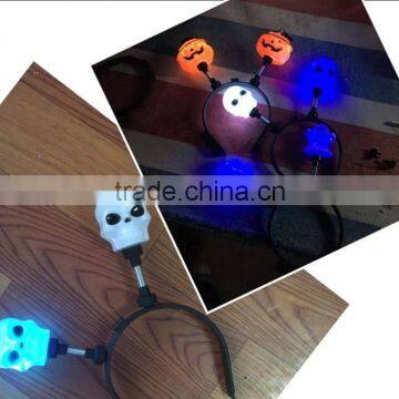 Halloween decoration flashing headband skull pumkin ghost light up headband party decoration