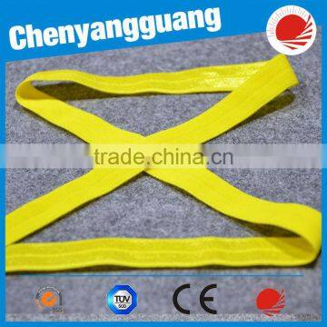 Custom Color Wide Customized Logo Soft Fold Over Elastic Tape photo-2