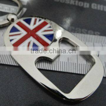 promotional metal london keychain with bottle opener