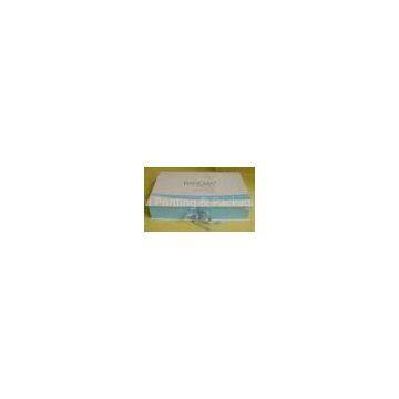 Custom Luxury Cardboard Gift Box with Blue Ribbions for Perfume / Jewelry Packaging