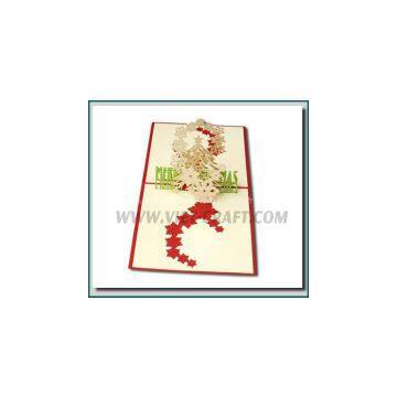 Christmas 3D pop up greeting card