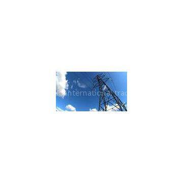 Galvanized Steel Lattice Tower Power Transmission Line  Towers 20 M ~ 50 M 4L